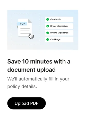 ‘Save 10 minutes with a document upload’: upload a policy PDF and Doit fills in your car, driver and usage details